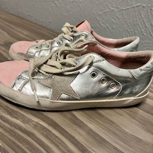 Golden Goose sneakers - Kids pink and silver size 32